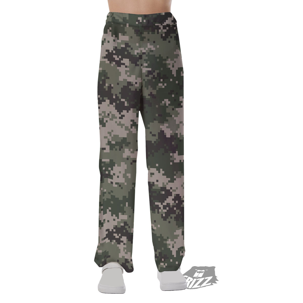 Digital Camo Military Print Pattern Pajama Pants-grizzshop