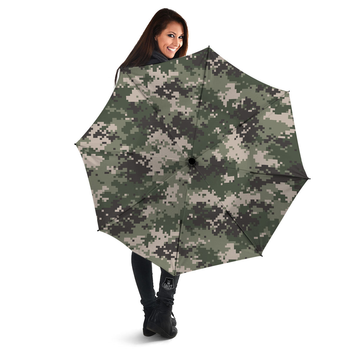 Digital Camo Military Print Pattern Umbrella-grizzshop