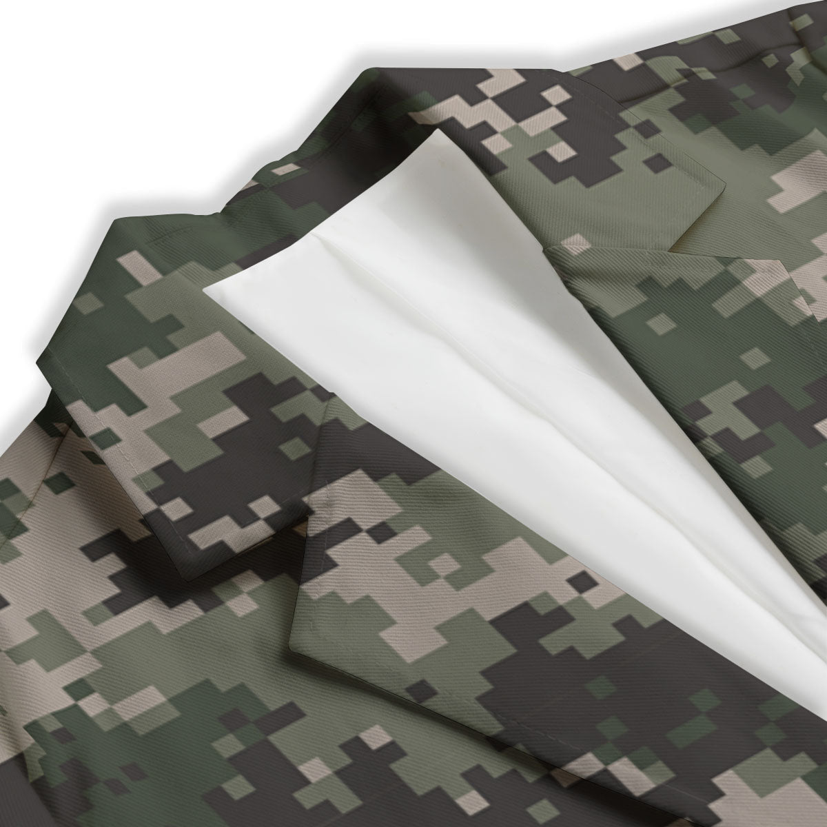 Digital Camo Military Print Pattern Women's Blazer-grizzshop