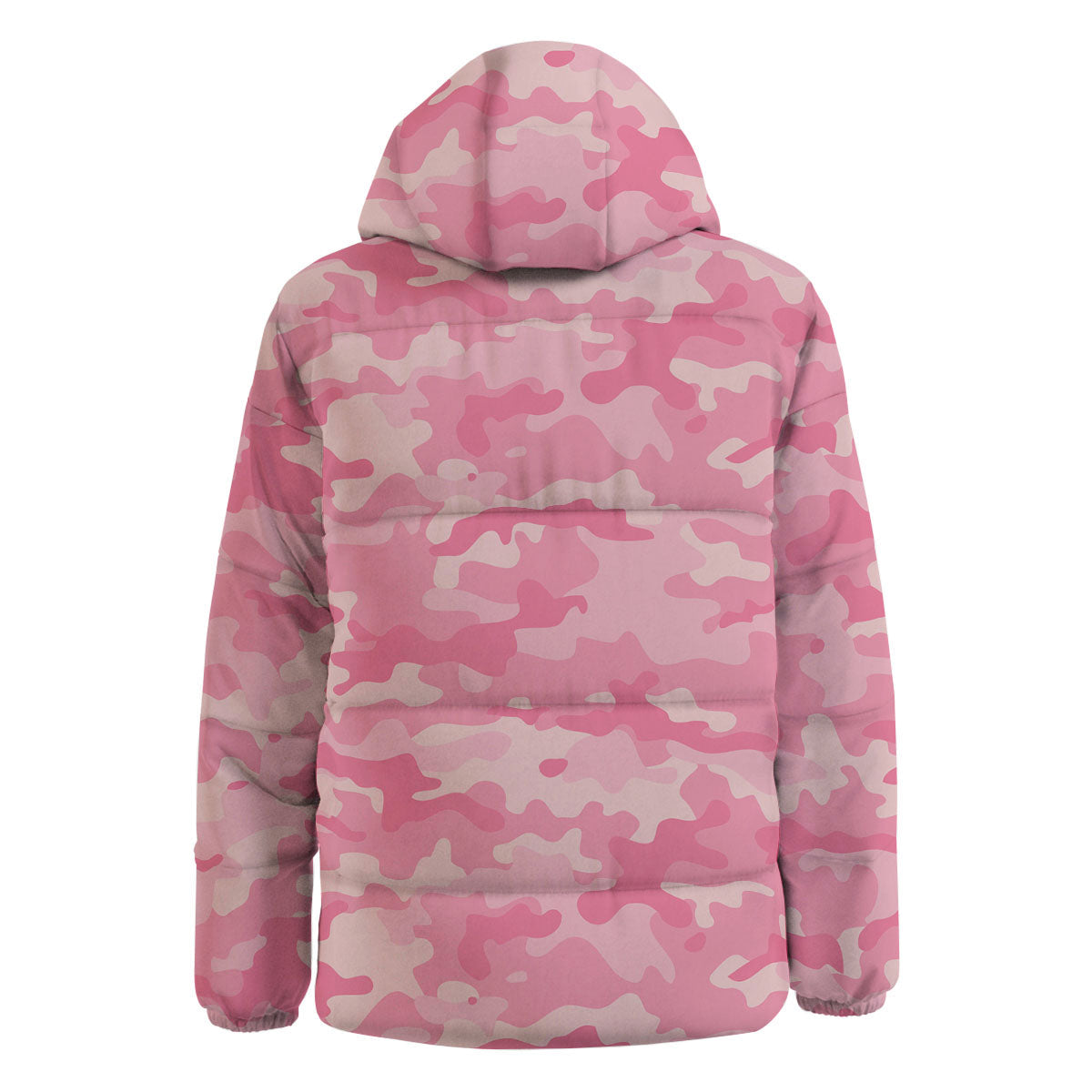 Digital Camo Pink Print Pattern Down Jacket-grizzshop