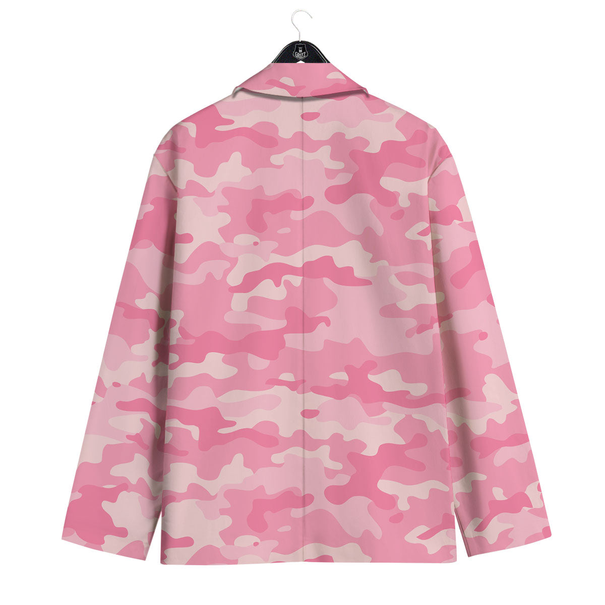 Digital Camo Pink Print Pattern Men's Sport Coat-grizzshop
