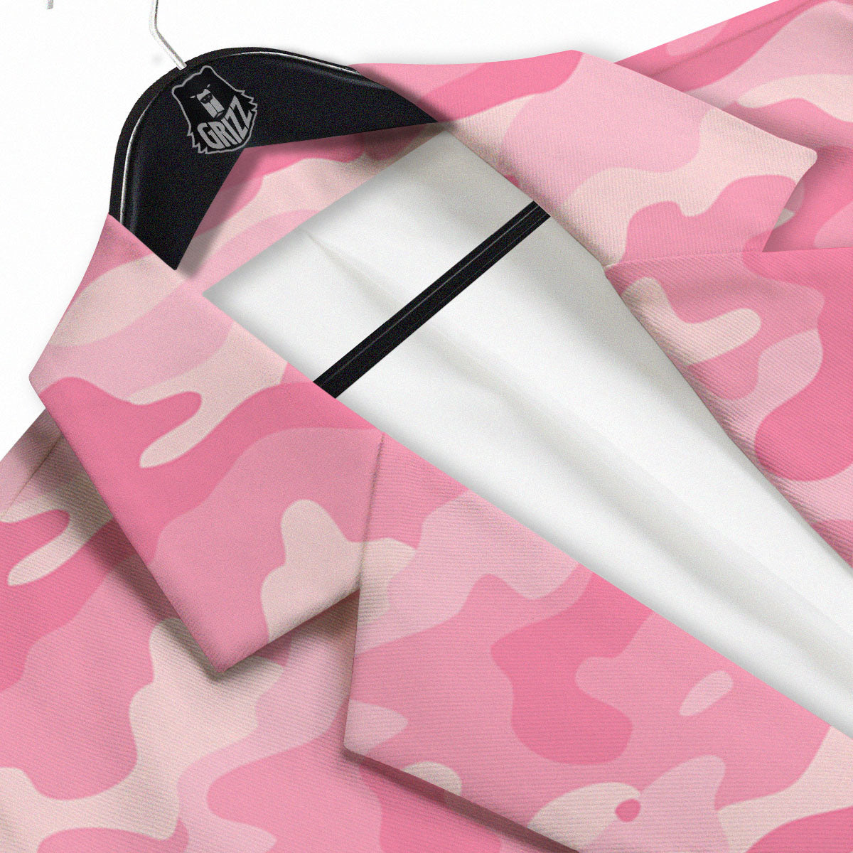Digital Camo Pink Print Pattern Men's Sport Coat-grizzshop
