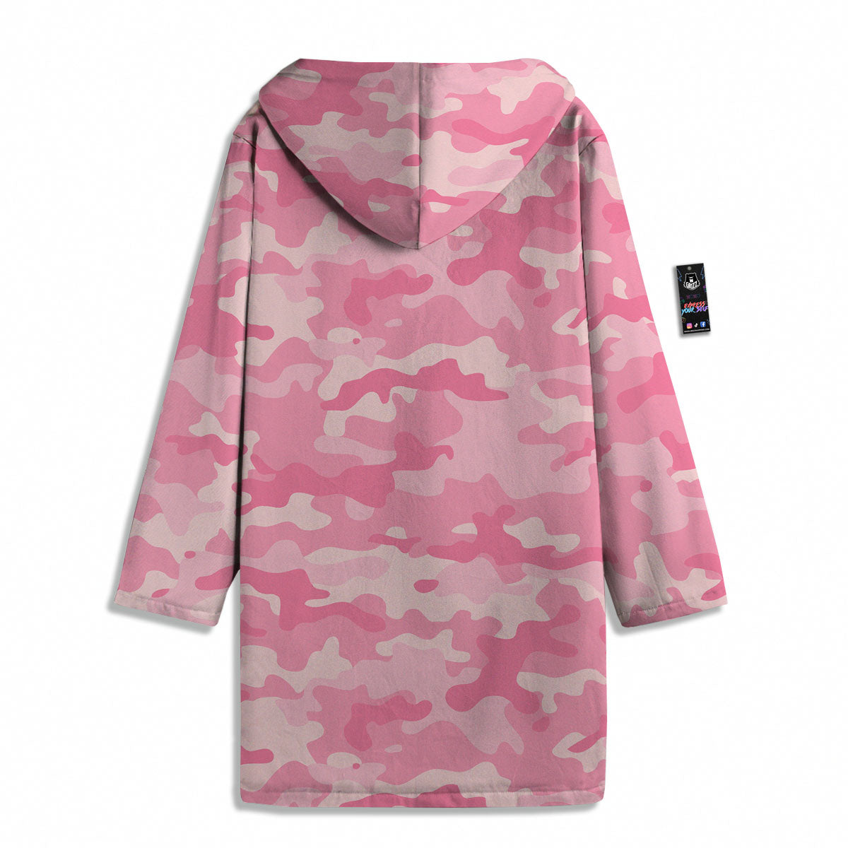 Digital Camo Pink Print Pattern Men's Windbreaker Jacket-grizzshop