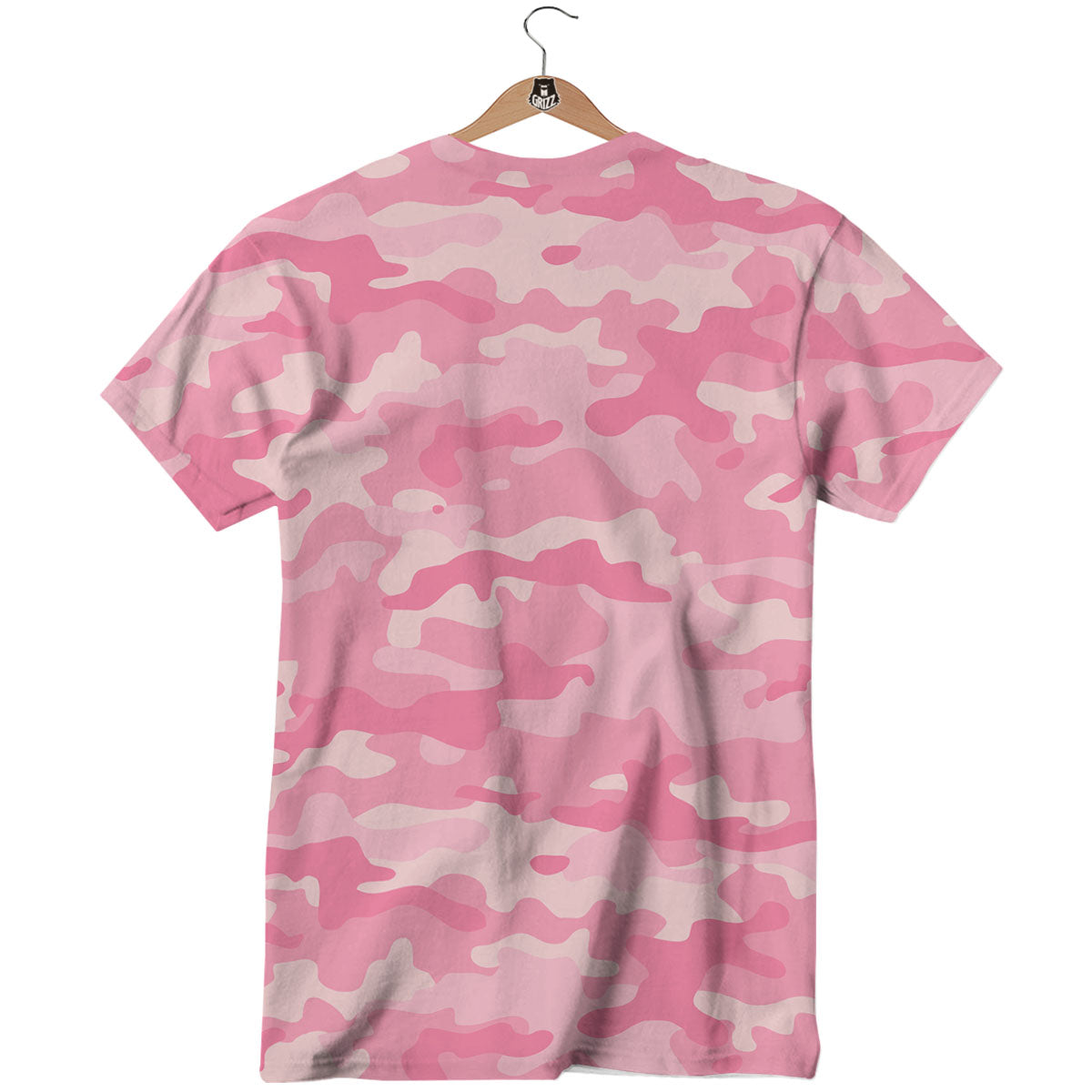 Digital Camo Pink Print Pattern T-Shirt-grizzshop