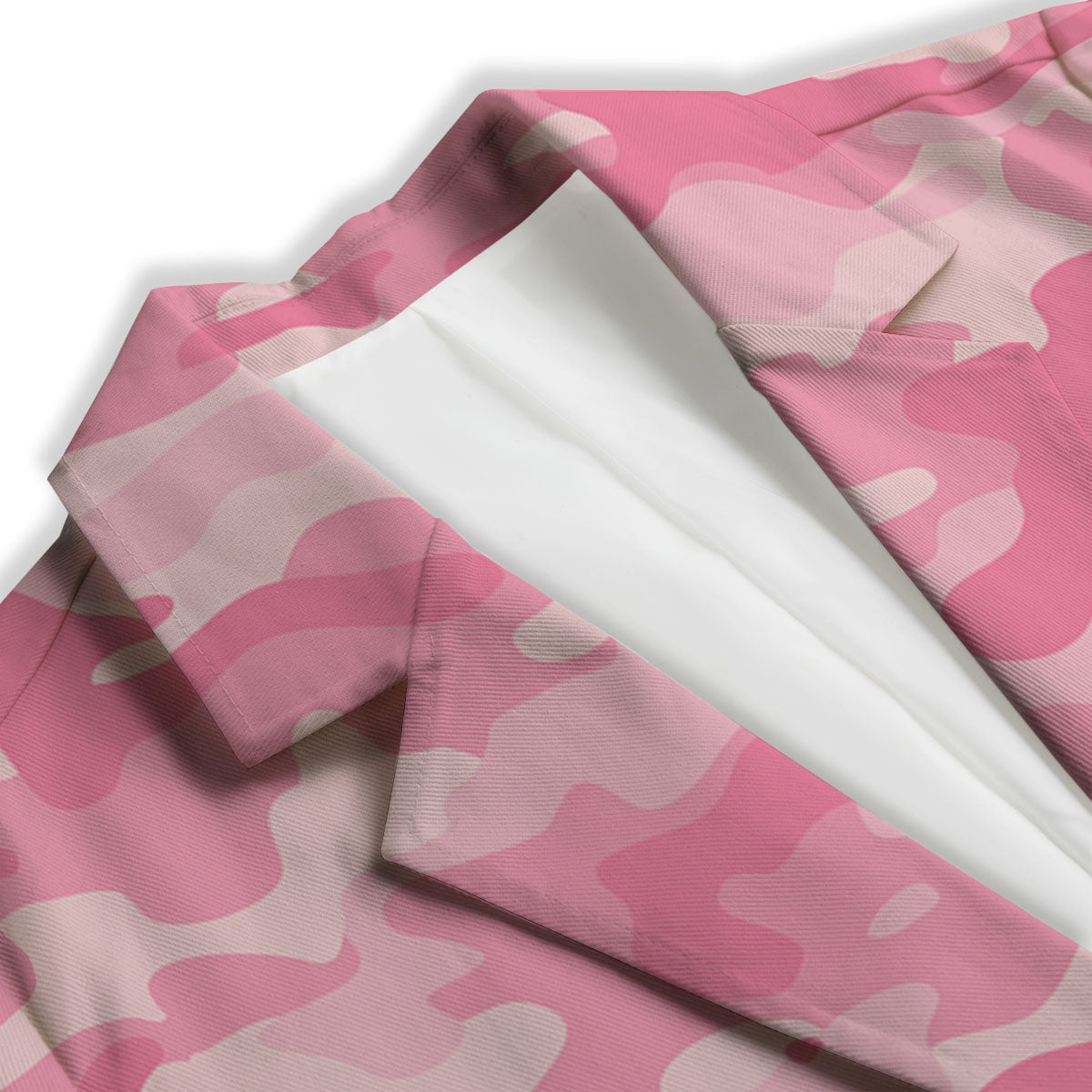 Digital Camo Pink Print Pattern Women's Blazer-grizzshop