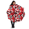 Digital Camo Red White And Black Print Pattern Umbrella-grizzshop