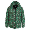 Digital Camo White And Green Print Down Jacket-grizzshop