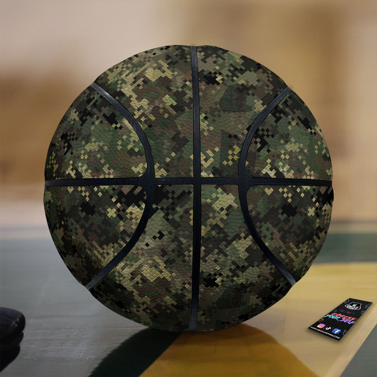 De Lis Mardi Gras Print Pattern Basketball
