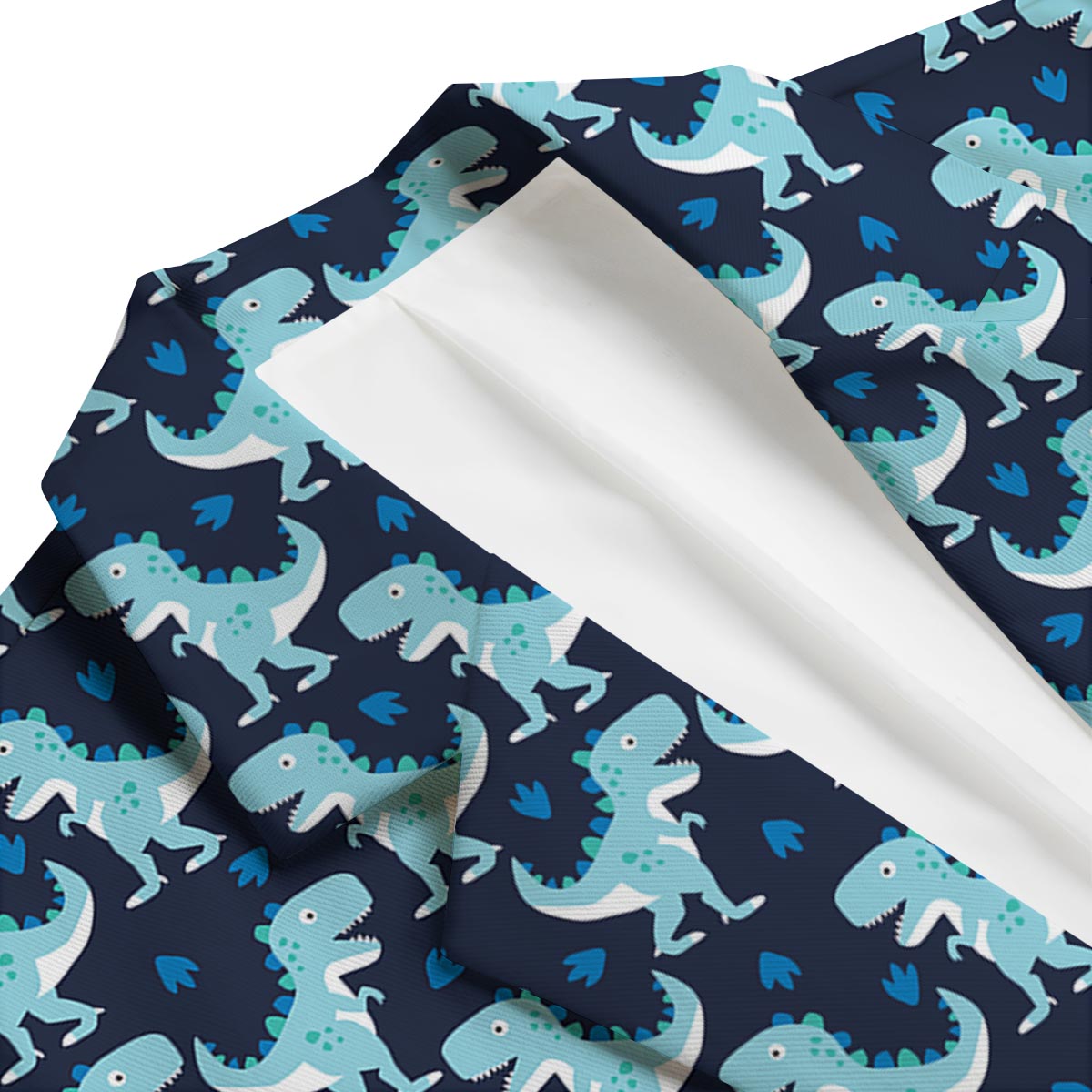 Dino Cartoon Dinosaur Pattern Print Men's Blazer-grizzshop