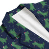 Dino T-Rex Christmas Santa Claus Print Pattern Men's Blazer-grizzshop