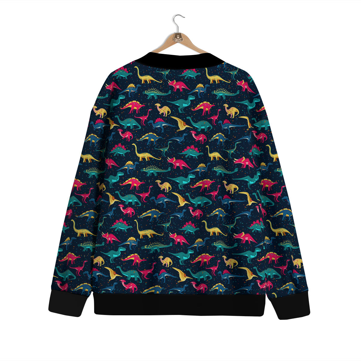 Dinosaur Colorful Print Pattern Cardigan-grizzshop
