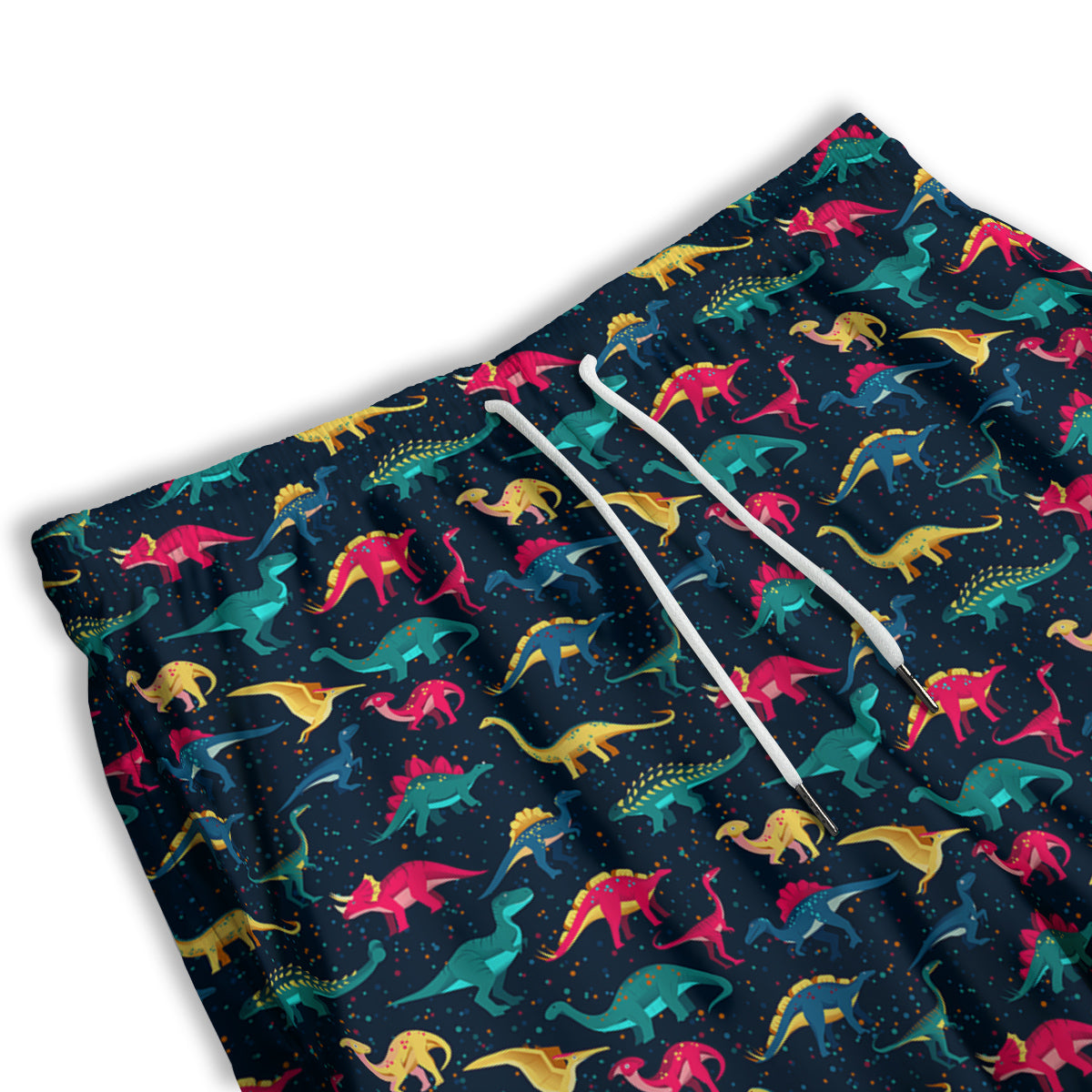 Dinosaur Colorful Print Pattern Men's Athletic Shorts