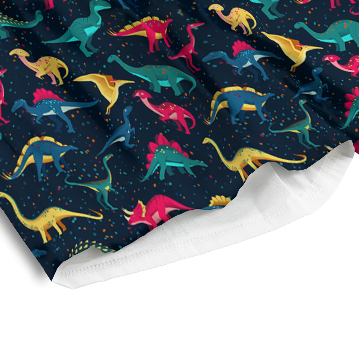 Dinosaur Colorful Print Pattern Men's Athletic Shorts