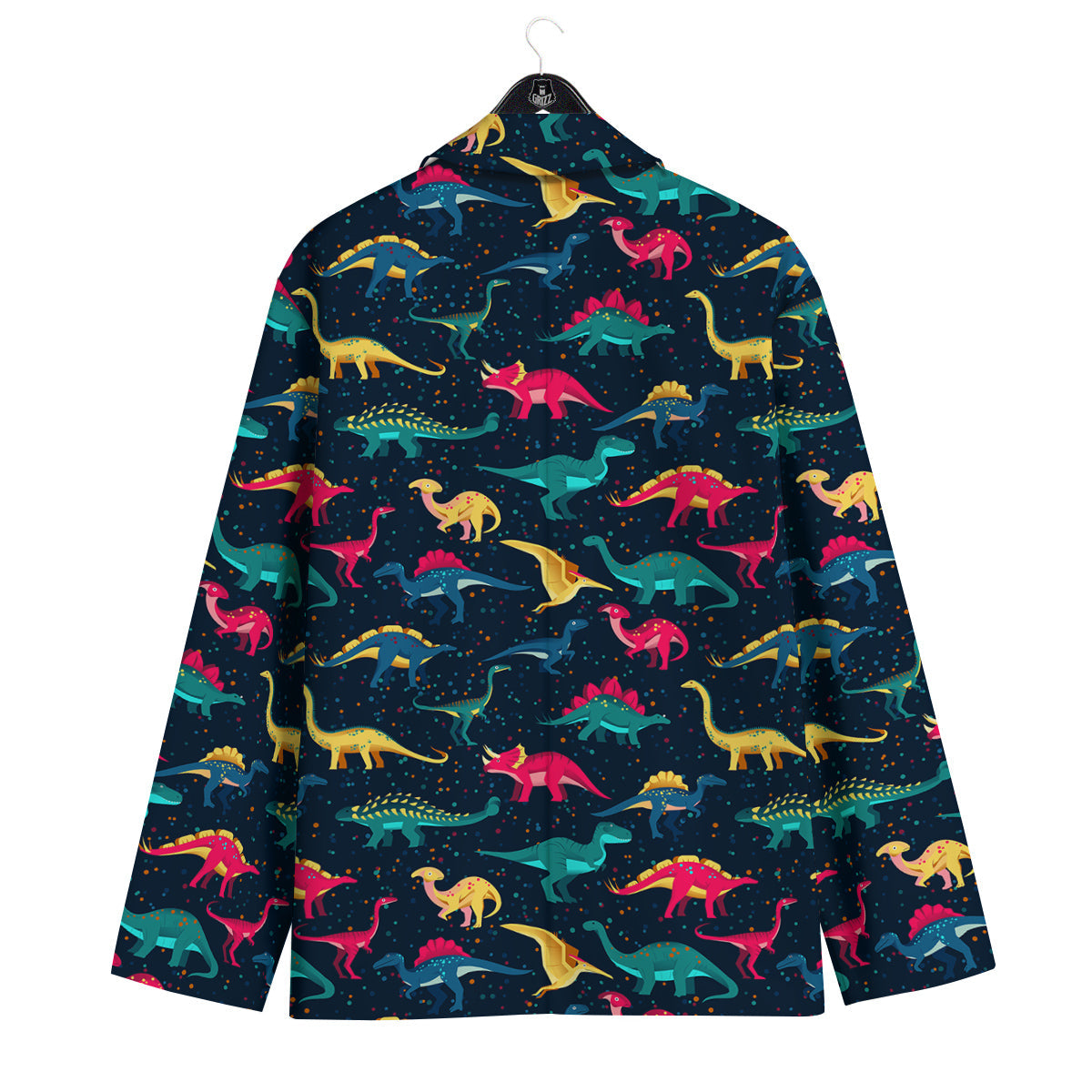 Dinosaur Colorful Print Pattern Men's Sport Coat-grizzshop