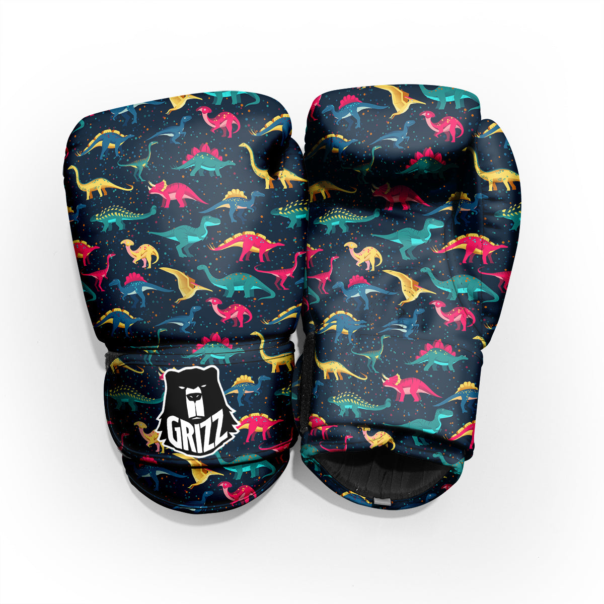 Dinosaur Colorful Print Pattern Pro Boxing Glove