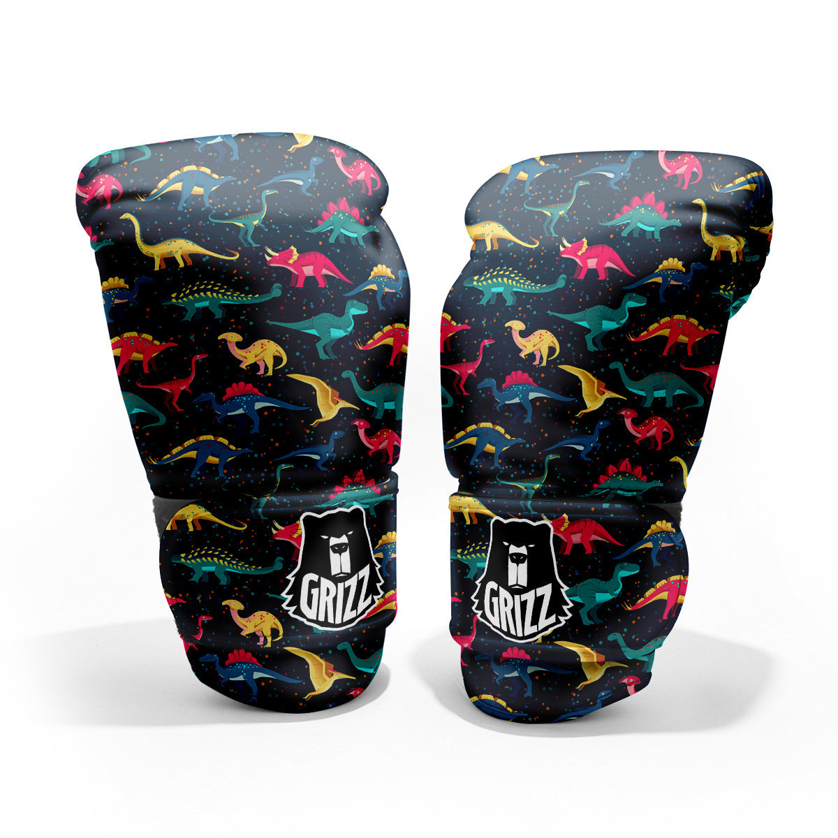 Dinosaur Colorful Print Pattern Pro Boxing Glove