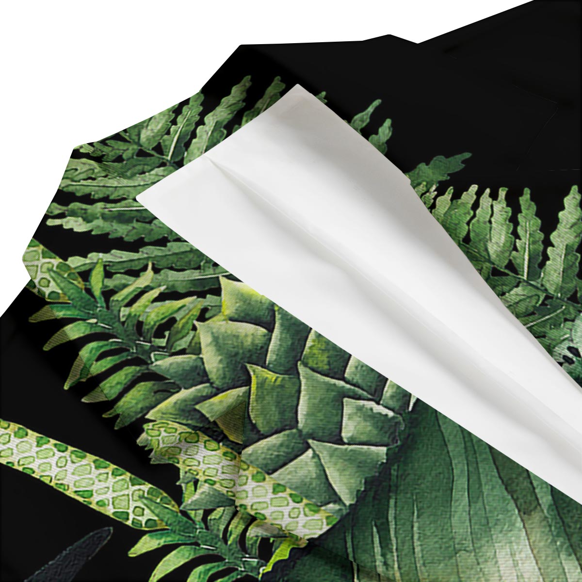 Dinosaur T Rex And Jurassic Plants Print Men's Blazer-grizzshop