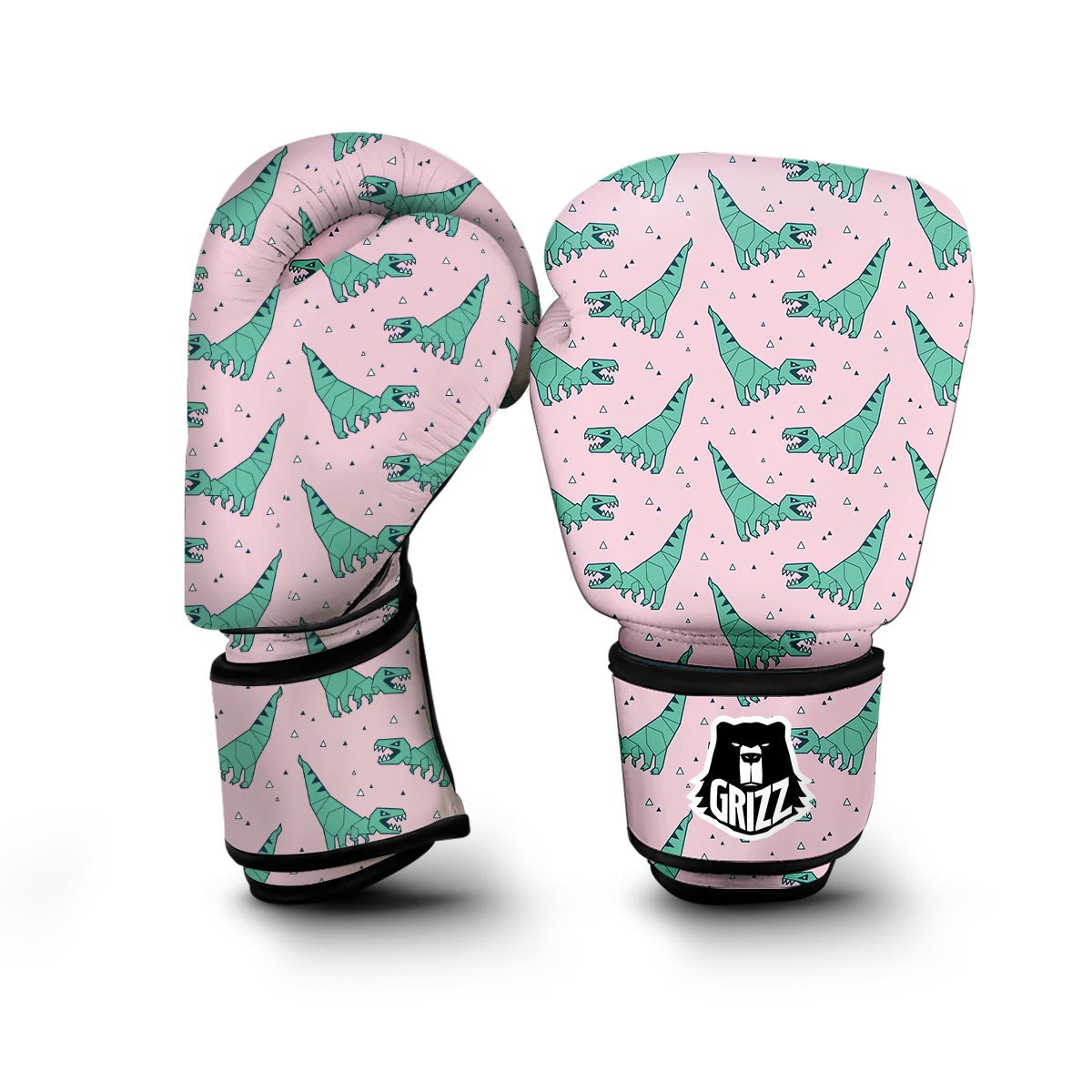 Dinosaur T rex Pattern Print Boxing Gloves-grizzshop