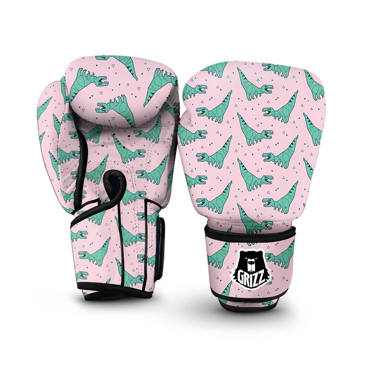 Dinosaur T rex Pattern Print Boxing Gloves-grizzshop