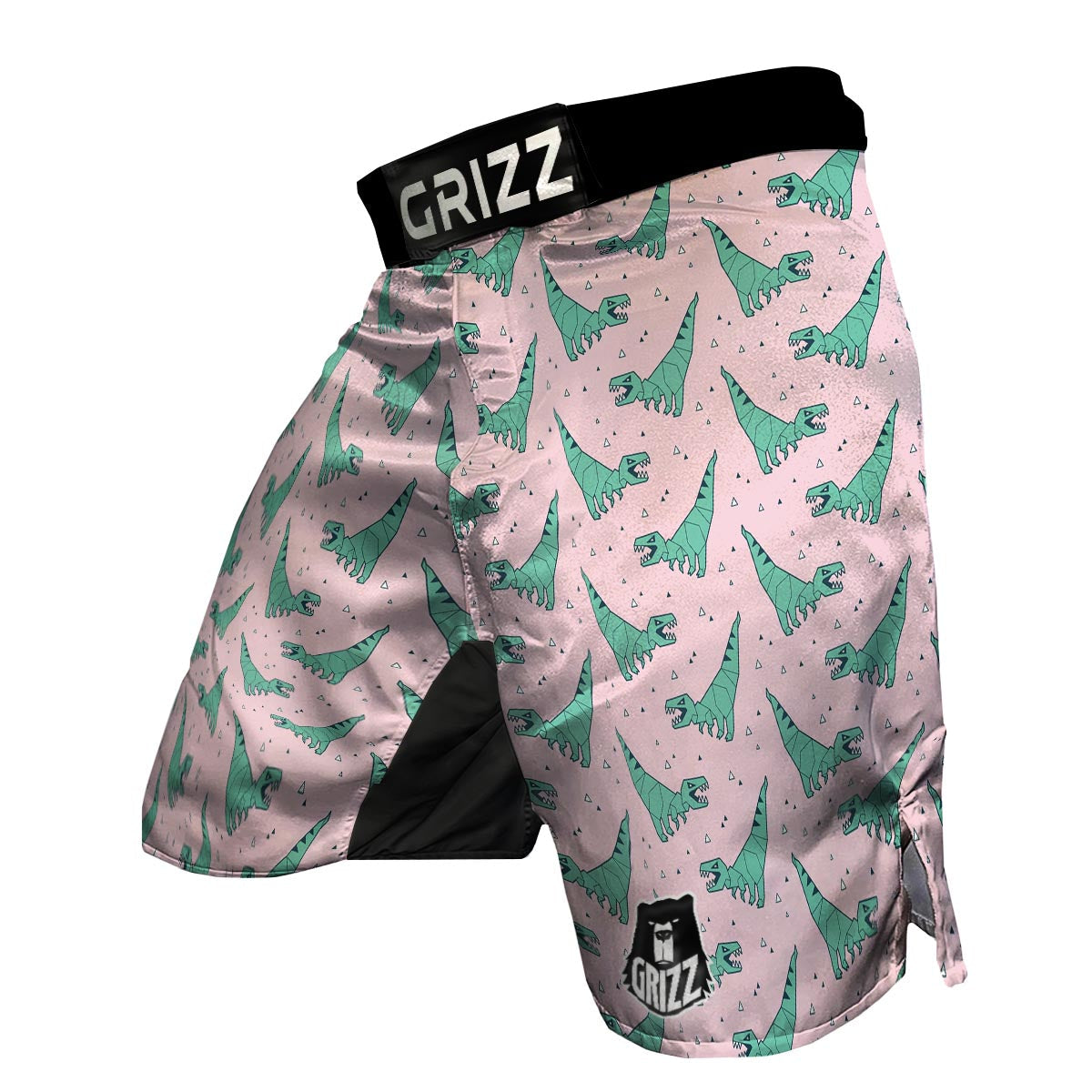 Dinosaur T rex Pattern Print MMA Shorts-grizzshop