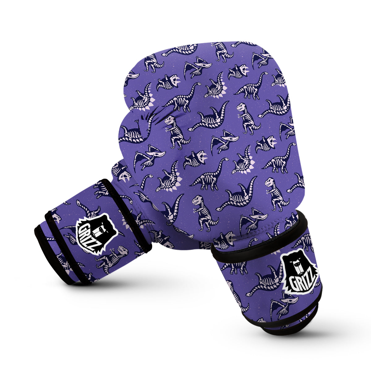 Dinosaur T rex Print Pattern Boxing Gloves-grizzshop