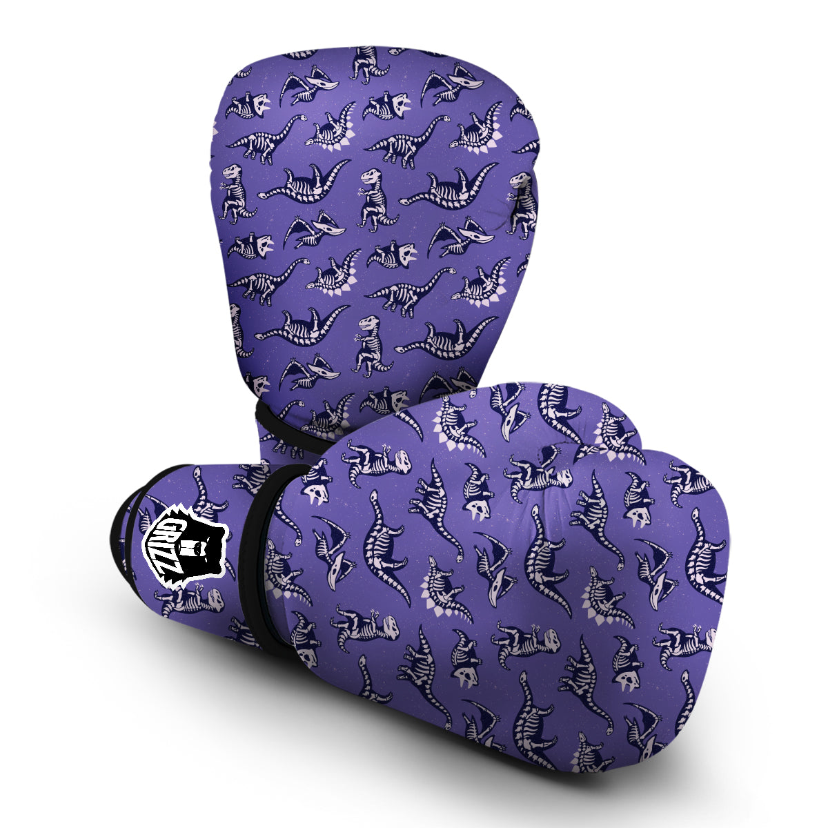 Dinosaur T rex Print Pattern Boxing Gloves-grizzshop