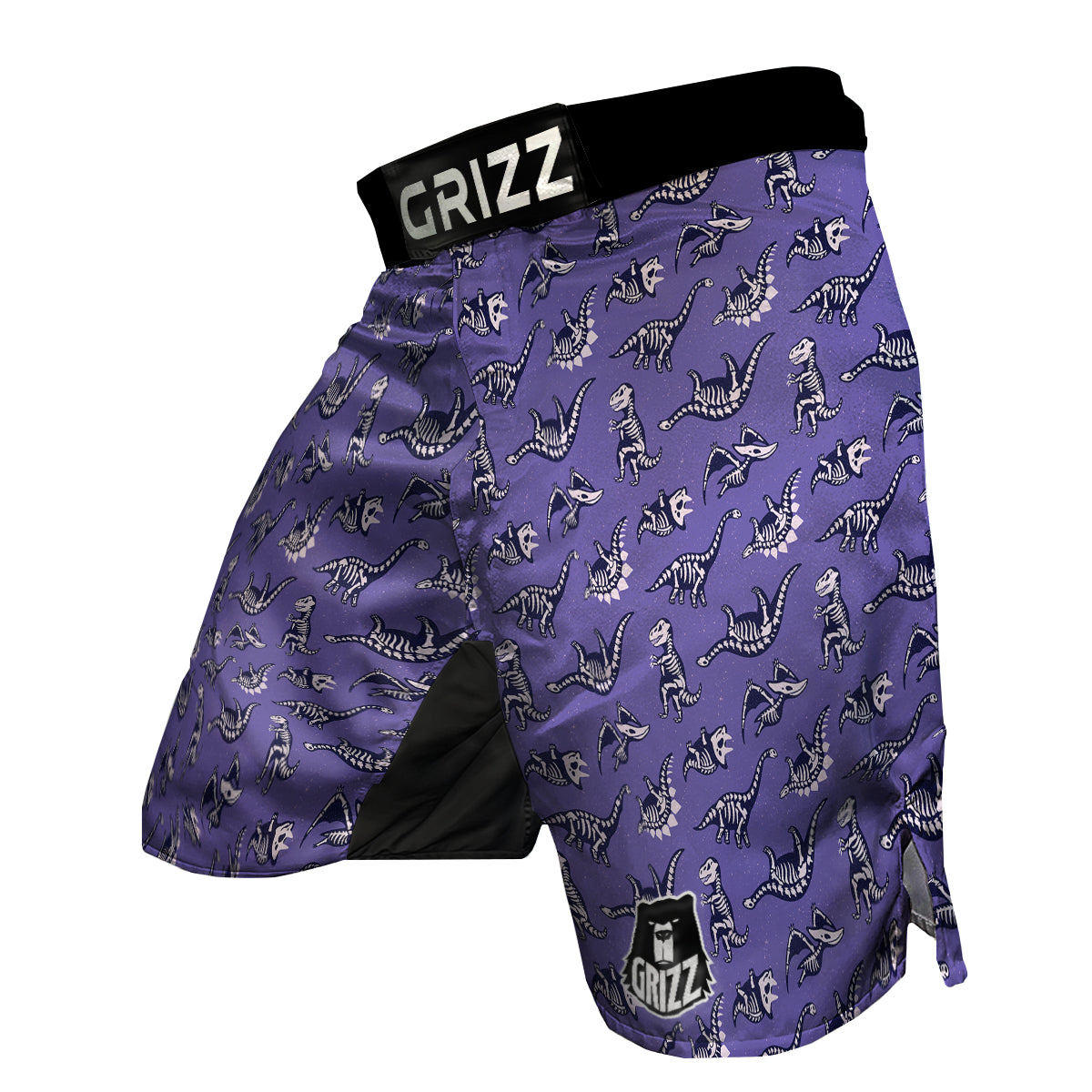 Dinosaur T rex Print Pattern MMA Shorts-grizzshop