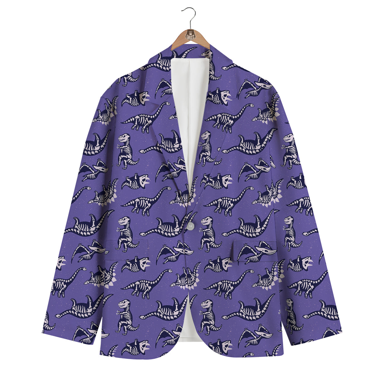 Dinosaur T rex Print Pattern Men's Blazer-grizzshop