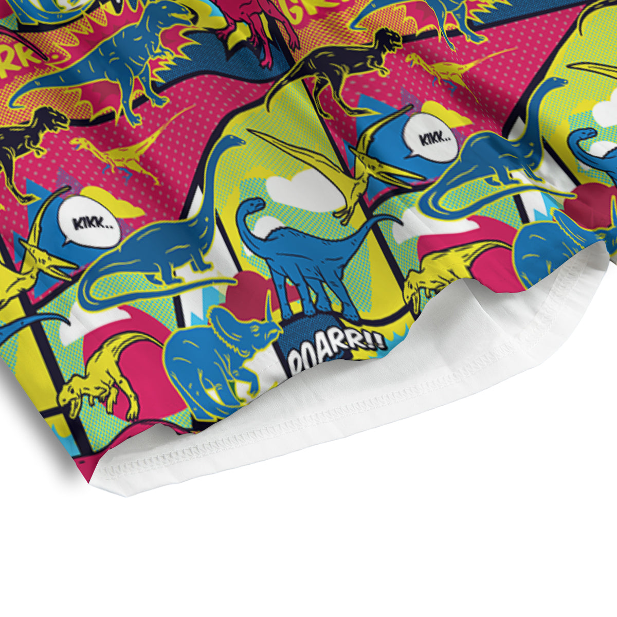 Dinosaurs Comic Print Pattern Men's Athletic Shorts