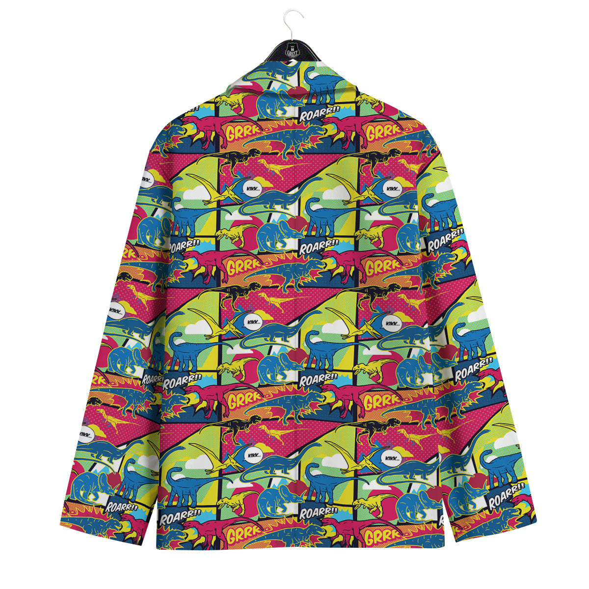Dinosaurs Comic Print Pattern Men's Sport Coat-grizzshop