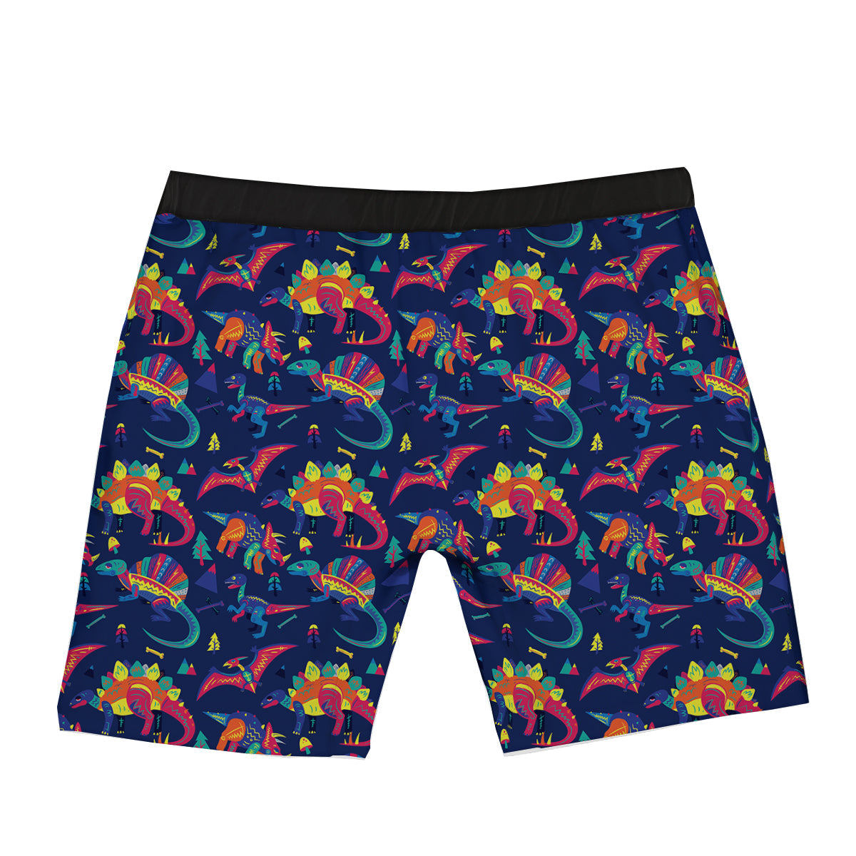 Dinosaurs Cute Colorful Print Pattern Boxer Briefs-grizzshop
