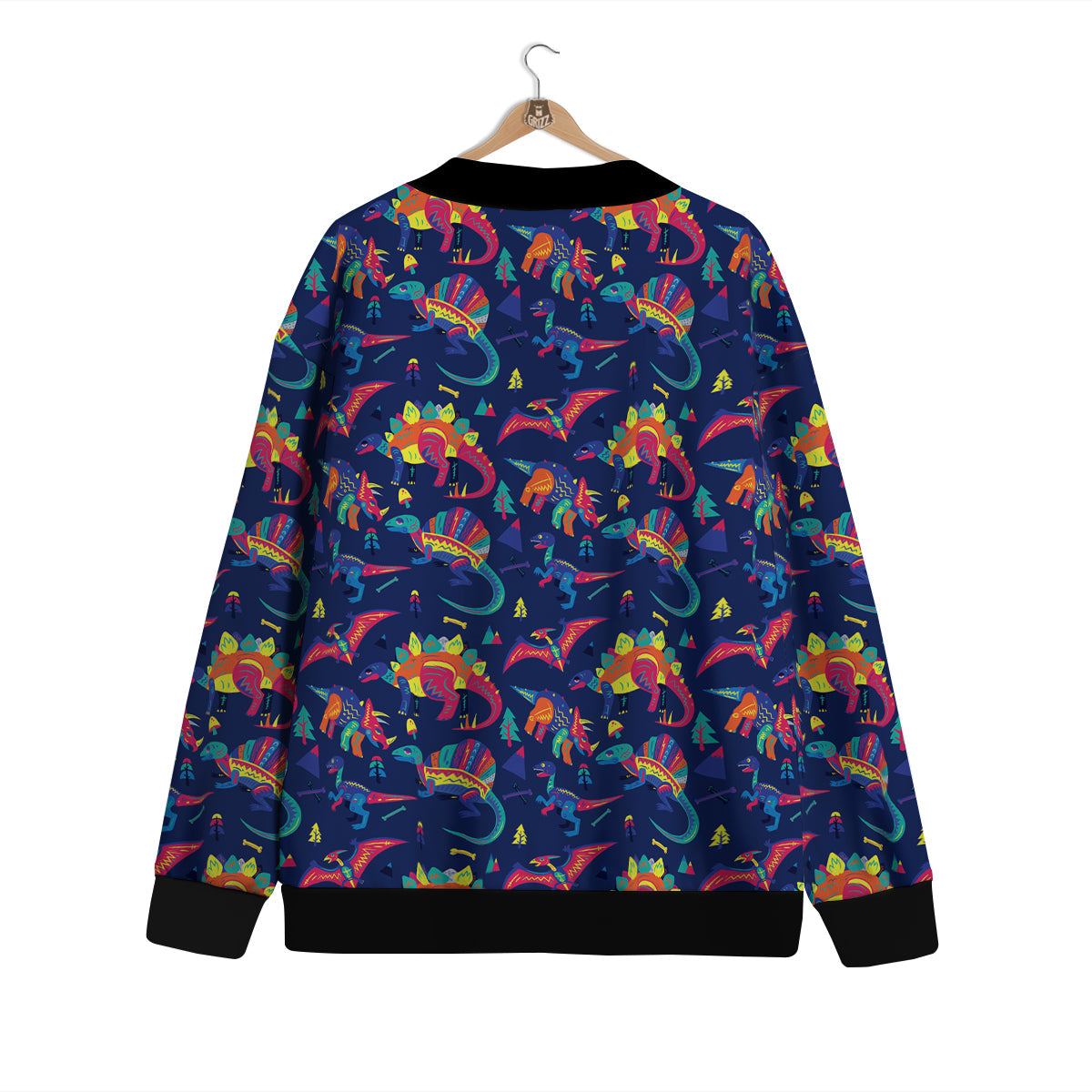 Dinosaurs Cute Colorful Print Pattern Cardigan-grizzshop