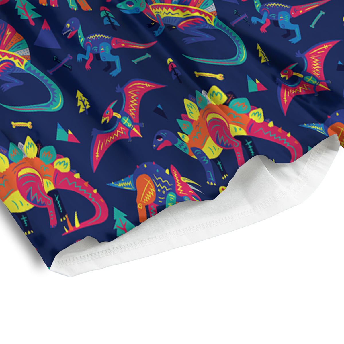 Dinosaurs Cute Colorful Print Pattern Men's Athletic Shorts