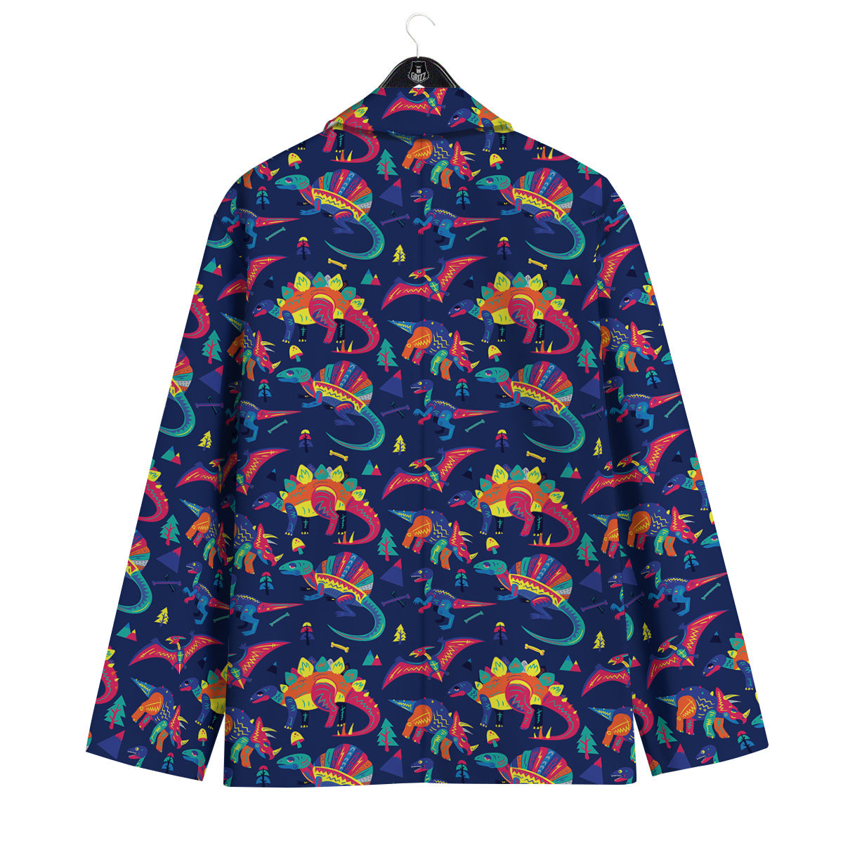 Dinosaurs Cute Colorful Print Pattern Men's Sport Coat-grizzshop
