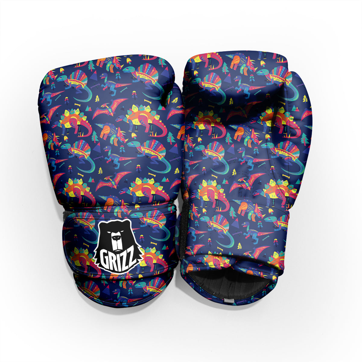Dinosaurs Cute Colorful Print Pattern Pro Boxing Glove