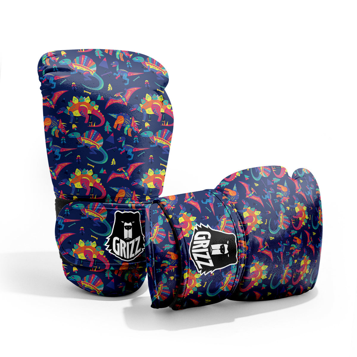 Dinosaurs Cute Colorful Print Pattern Pro Boxing Glove