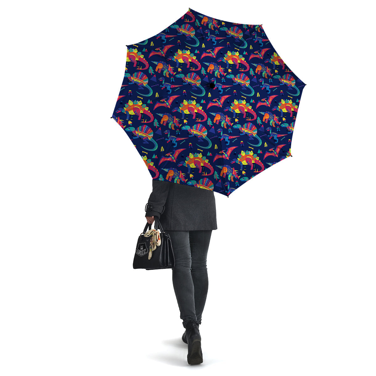 Dinosaurs Cute Colorful Print Pattern Umbrella-grizzshop