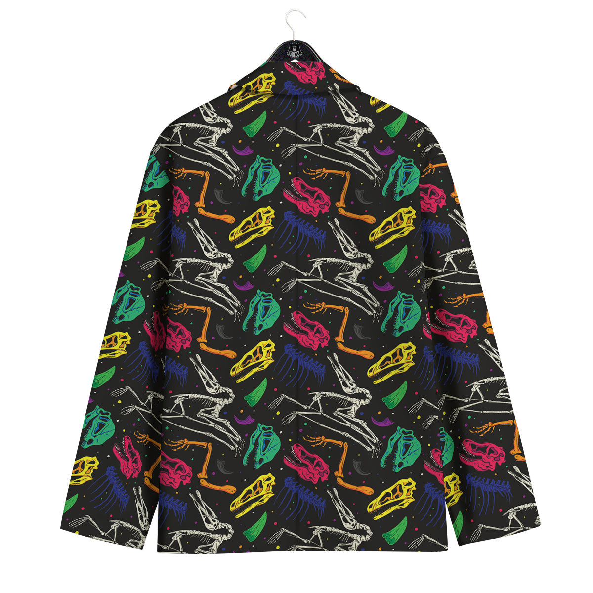 Dinosaurs Fossil Colorful Print Pattern Men's Sport Coat-grizzshop
