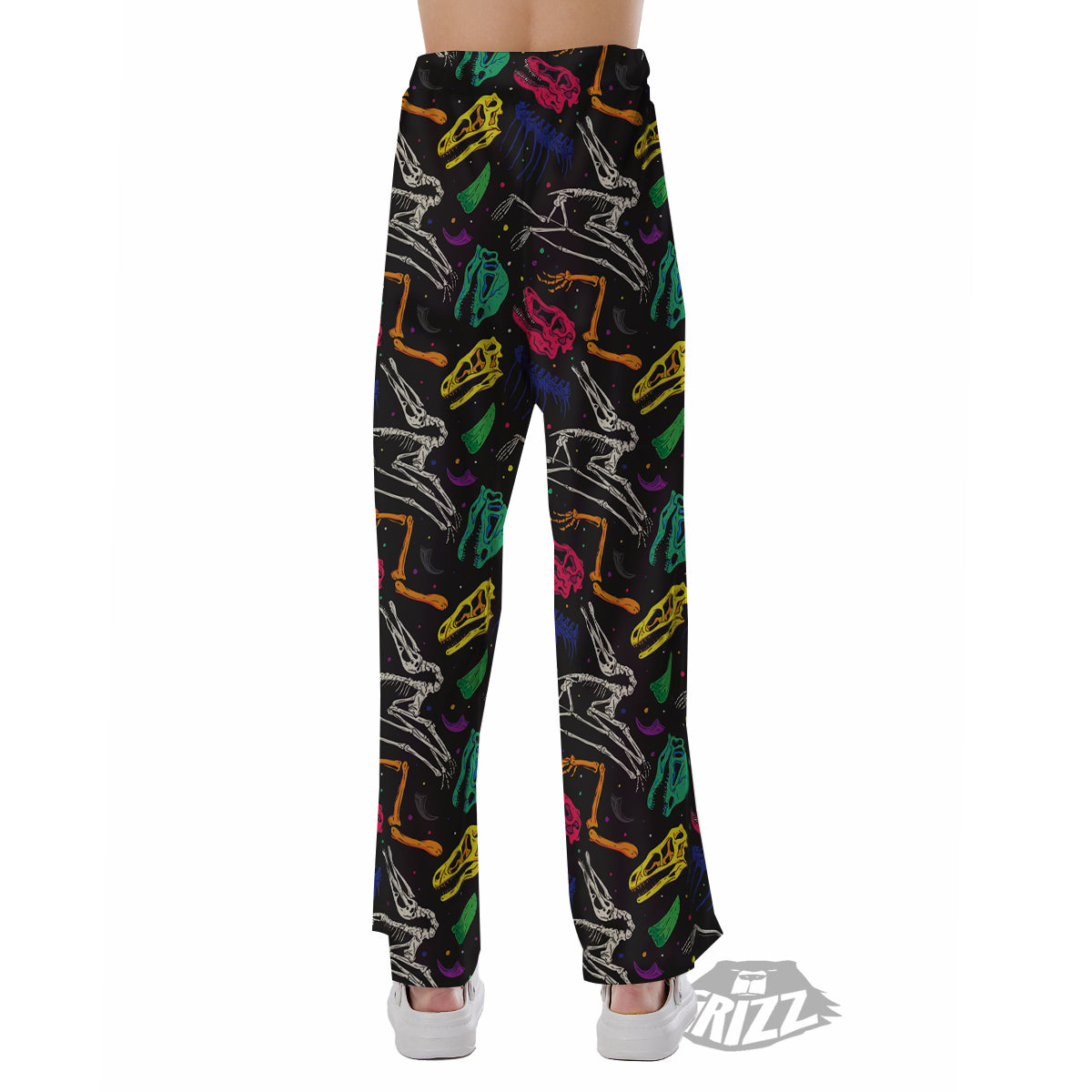 Dinosaurs Fossil Colorful Print Pattern Pajama Pants-grizzshop