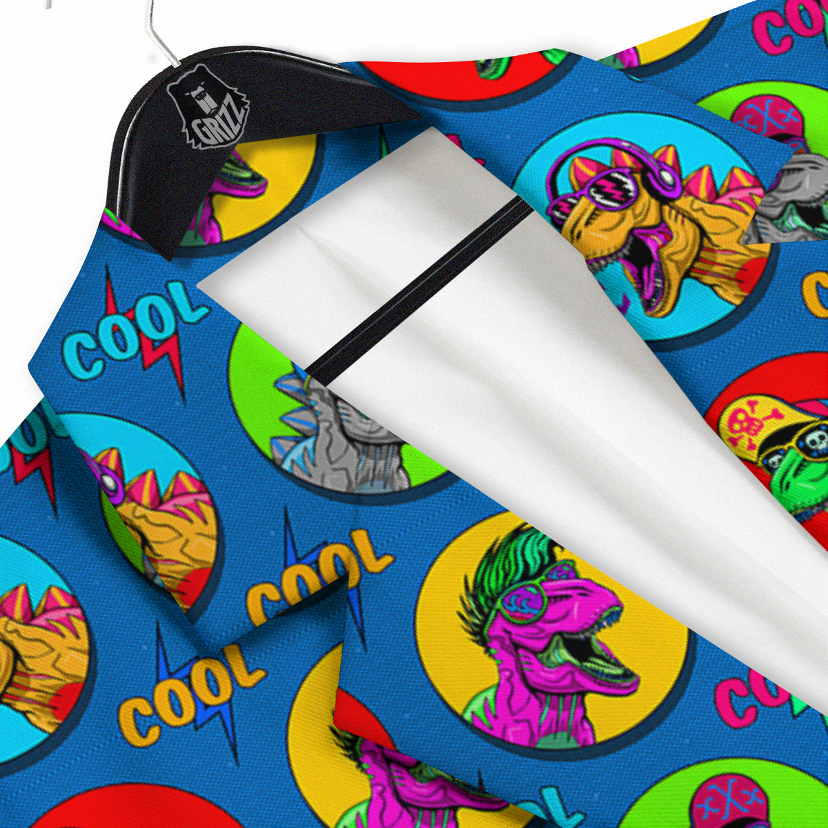 Dinosaurs Pop Art Print Pattern Men's Sport Coat-grizzshop