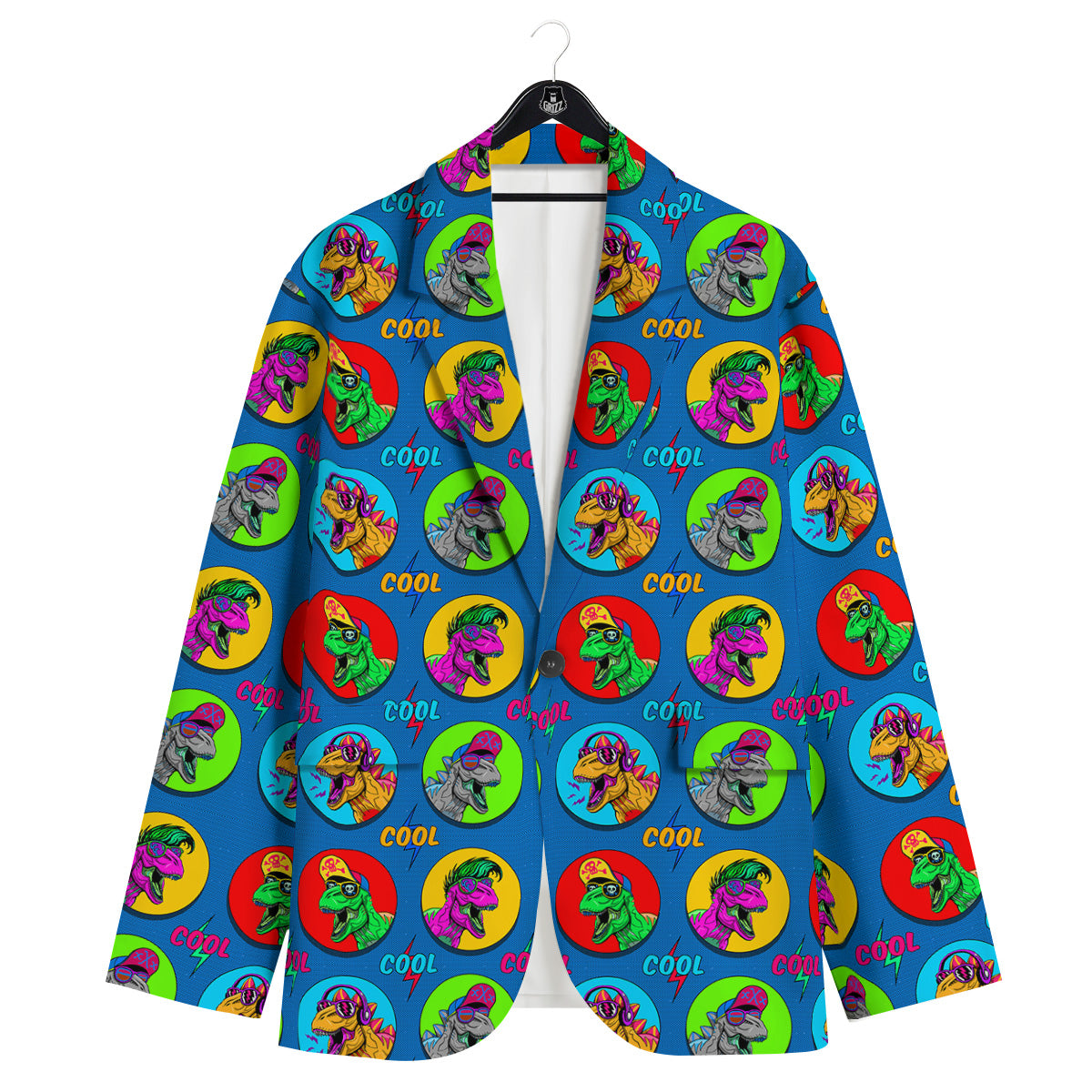 Dinosaurs Pop Art Print Pattern Men's Sport Coat-grizzshop