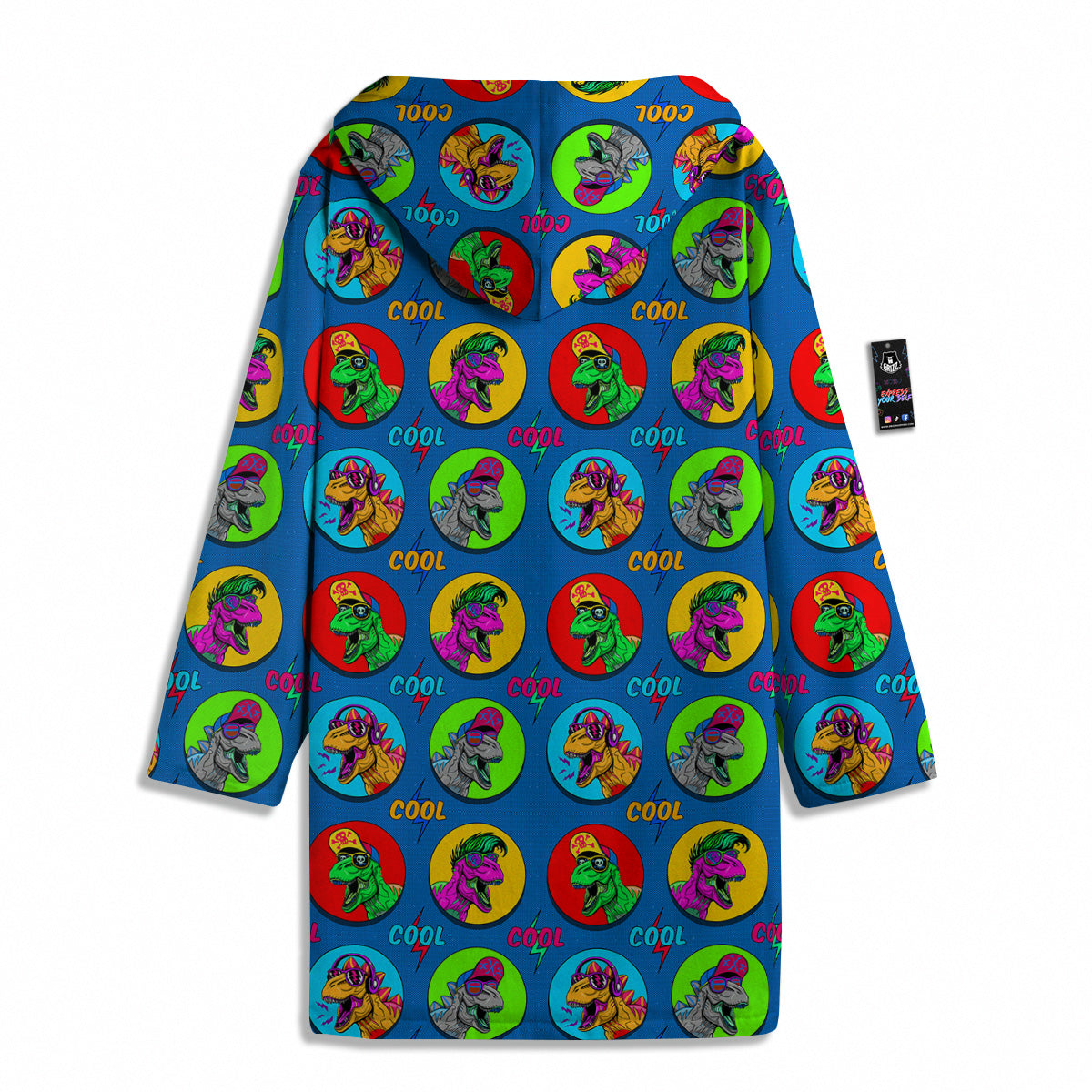 Dinosaurs Pop Art Print Pattern Men's Windbreaker Jacket-grizzshop