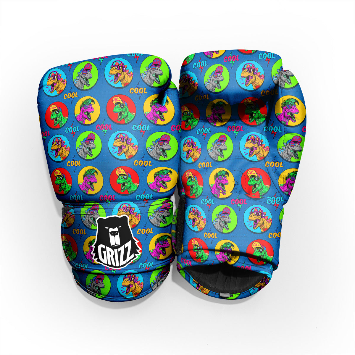 Dinosaurs Pop Art Print Pattern Pro Boxing Glove