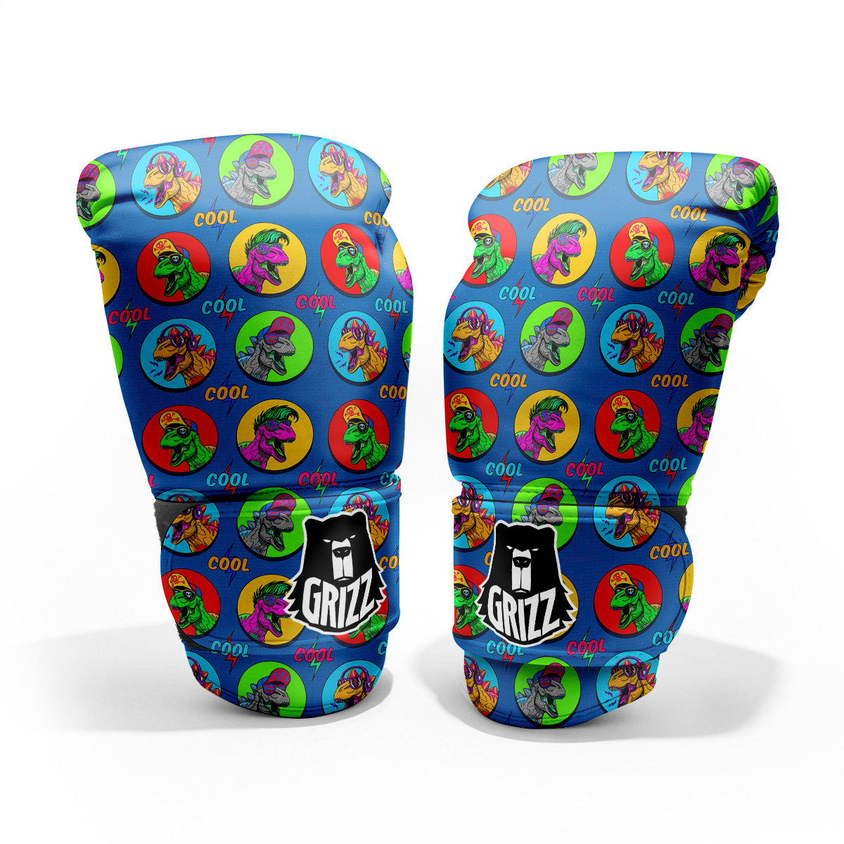 Dinosaurs Pop Art Print Pattern Pro Boxing Glove