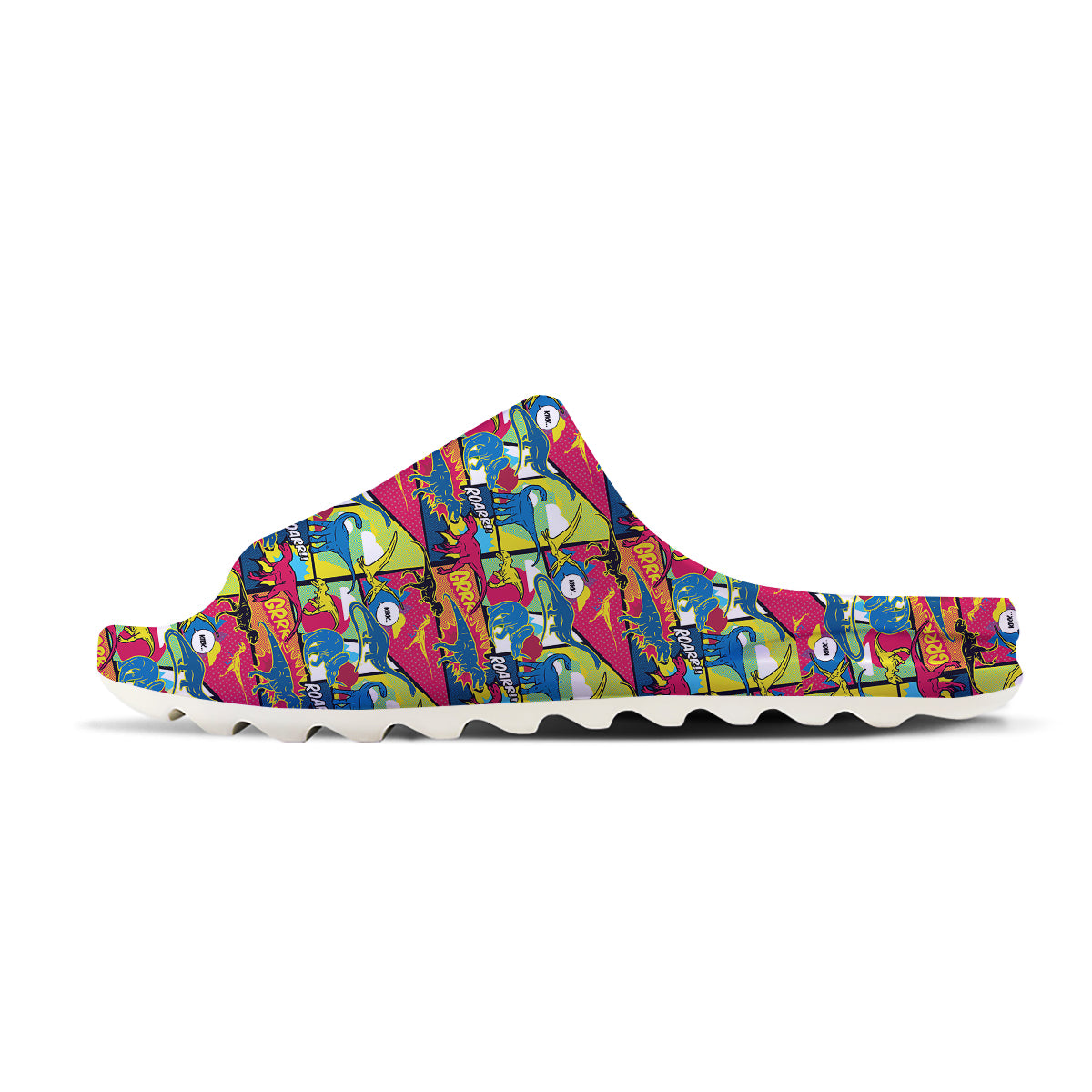 Dinosaurs Comic Print Pattern Sandals-grizzshop
