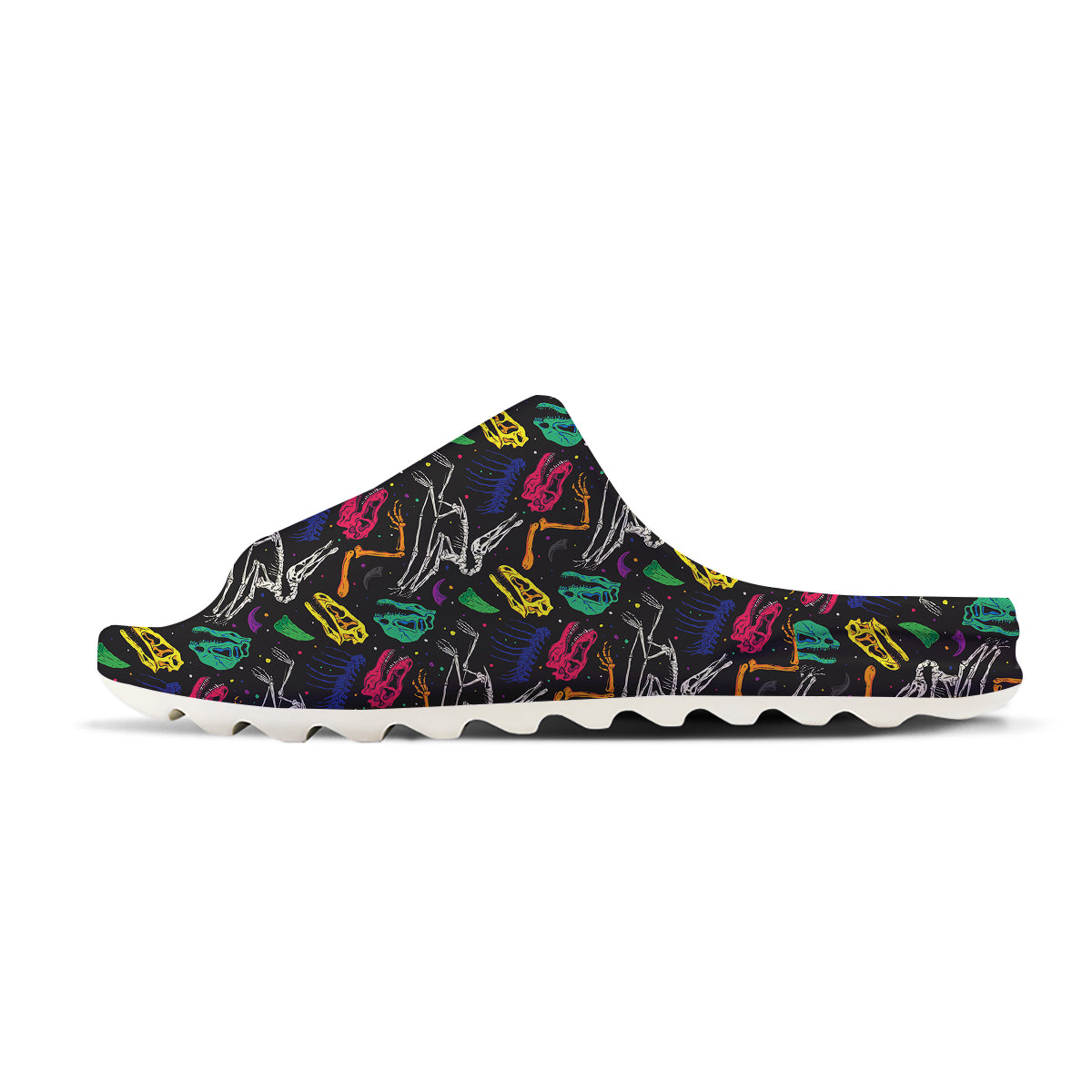 Dinosaurs Fossil Colorful Print Pattern Sandals-grizzshop