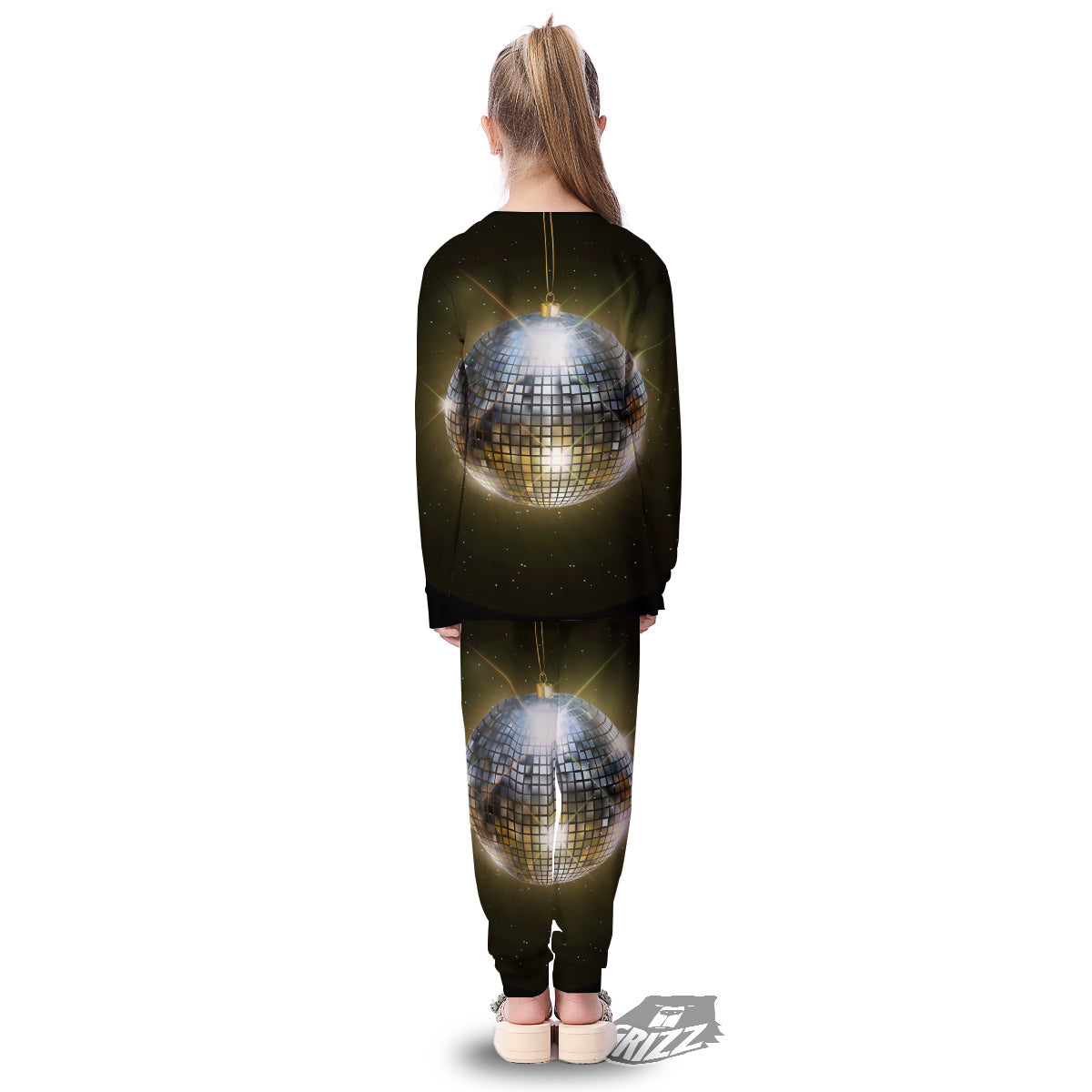 Disco Ball In Night Party Print Kid's Pajamas-grizzshop