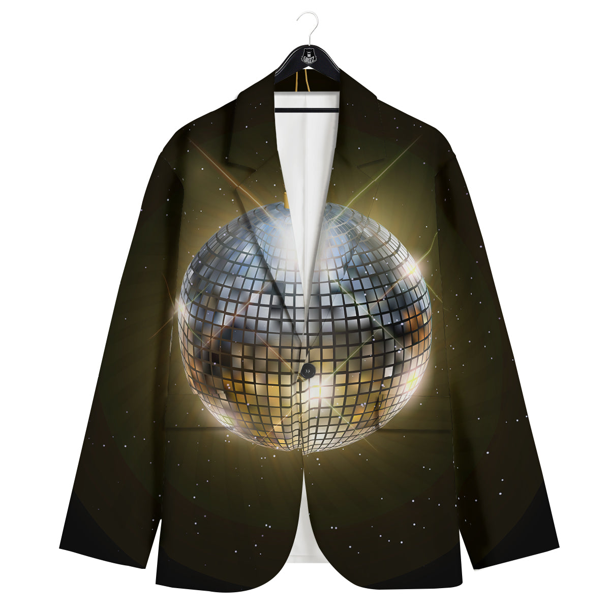 Disco Ball In Night Party Print Men's Sport Coat-grizzshop