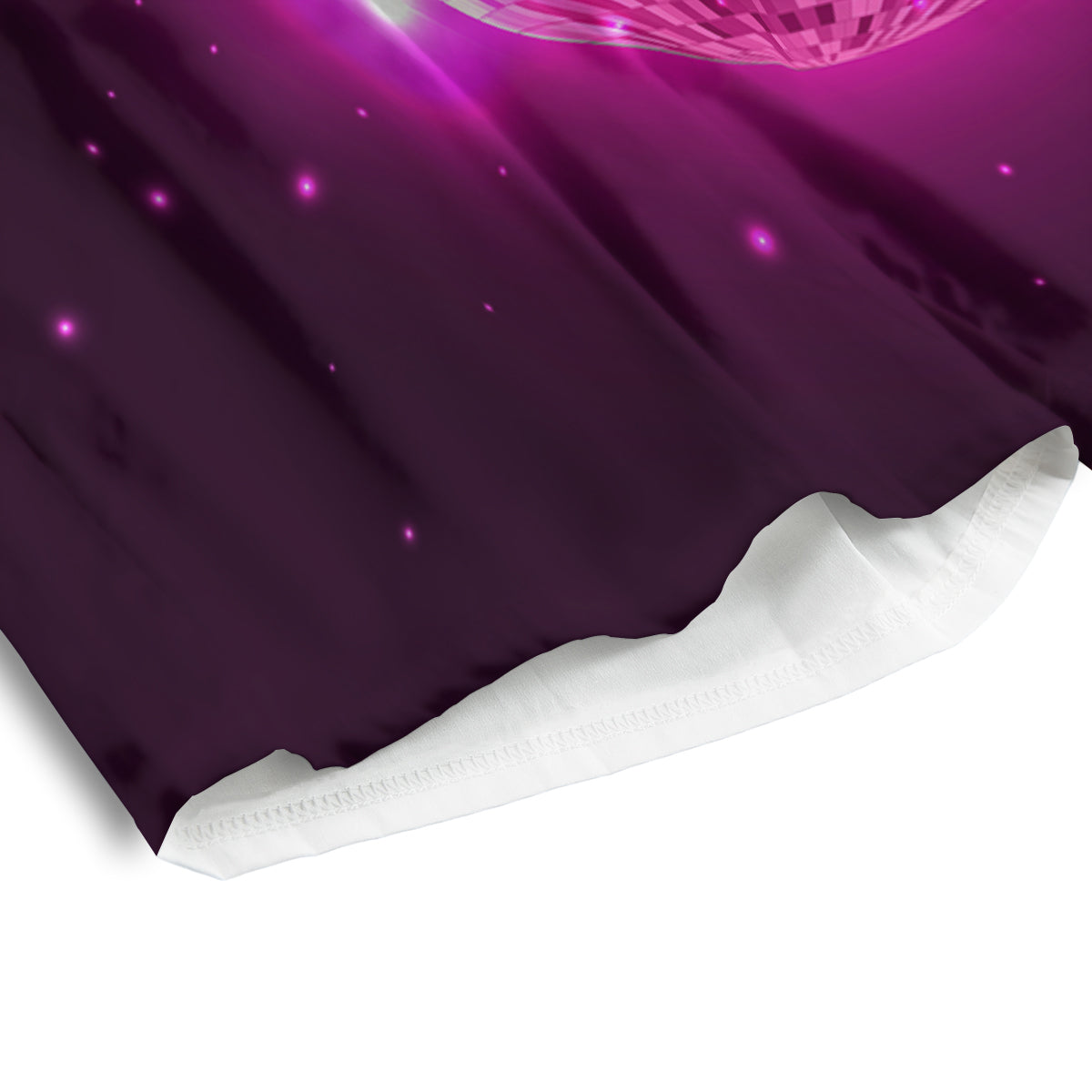 Disco Ball Light Pink Print Men's Athletic Shorts