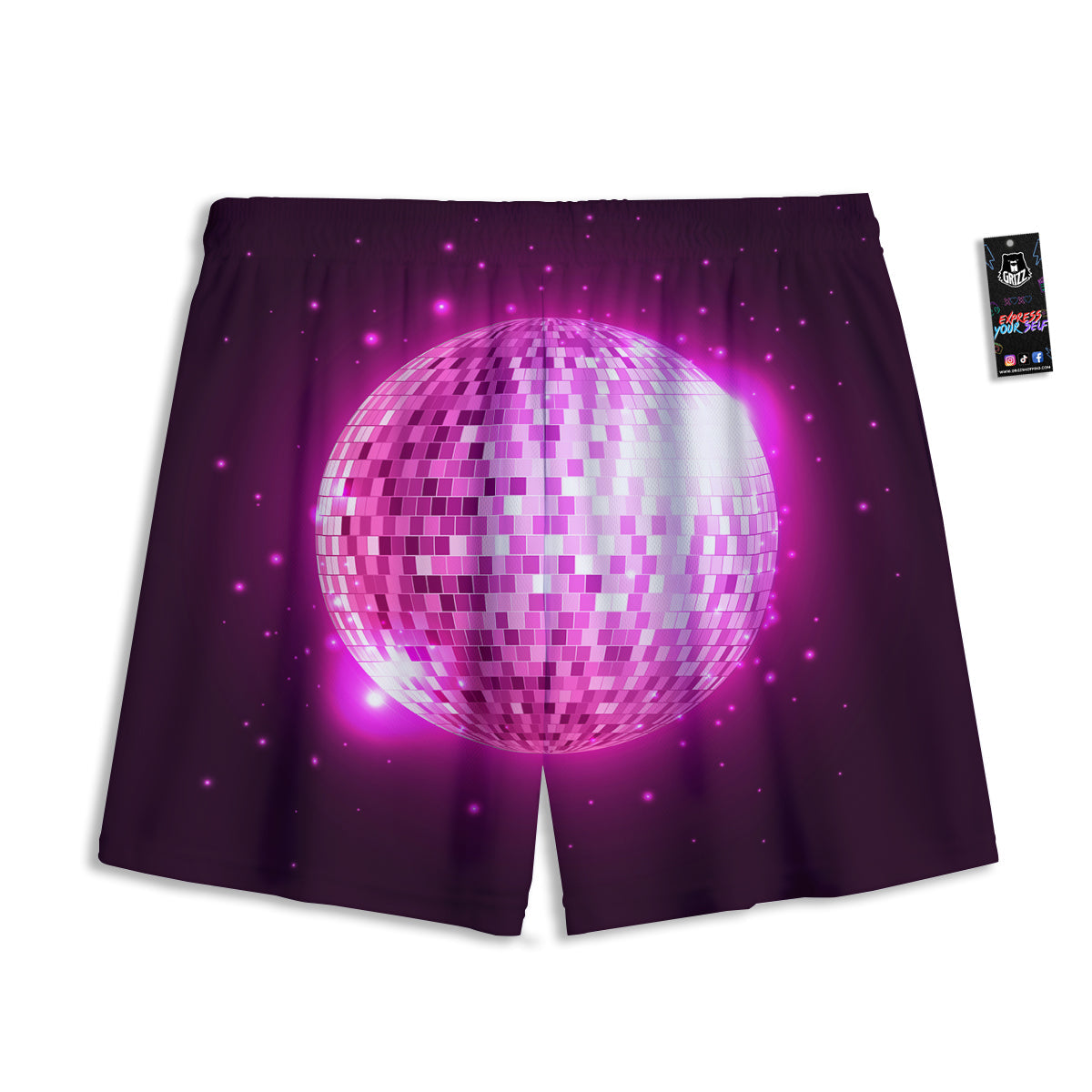 Graffiti Wall Print Mesh Shorts
